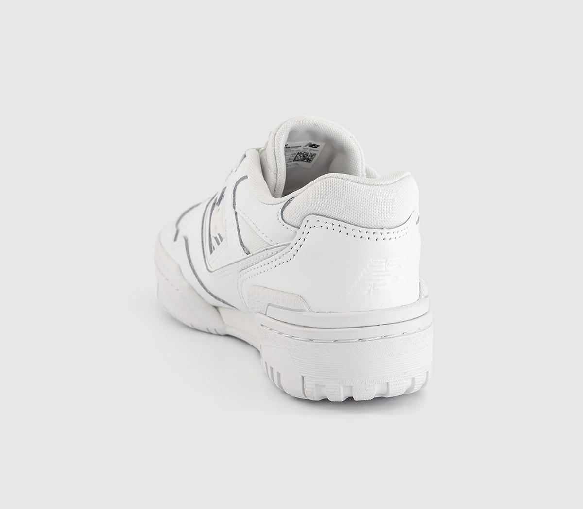 New Balance BB550 Junior Trainers White Mono Unisex Sports