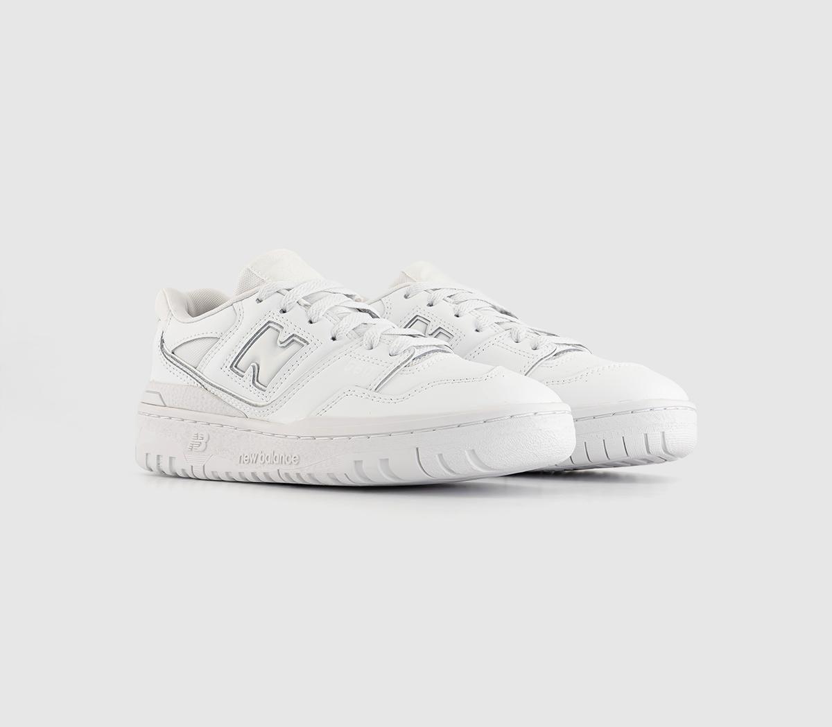 New Balance BB550 Junior Trainers White Mono Unisex Sports