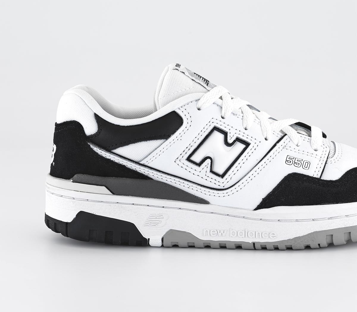 New Balance BB550 GS Trainers White Black - Women's Trainers