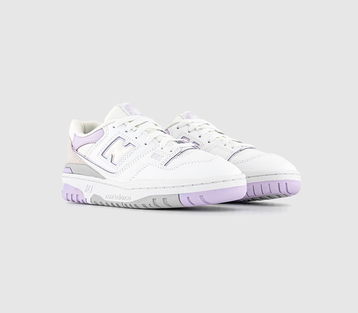 New BalanceBB550 Junior TrainersWhite Grey Purple