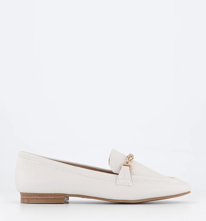 OFFICE Fresh Start Snaffle Loafers Off White