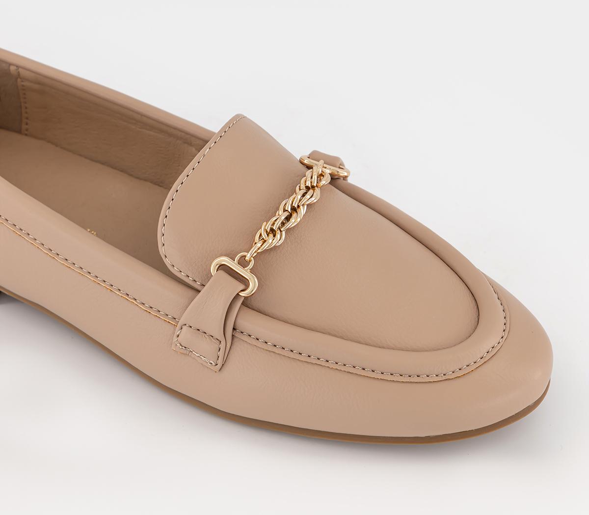 OFFICE Fresh Start Snaffle Loafers Beige Flat Shoes for Women