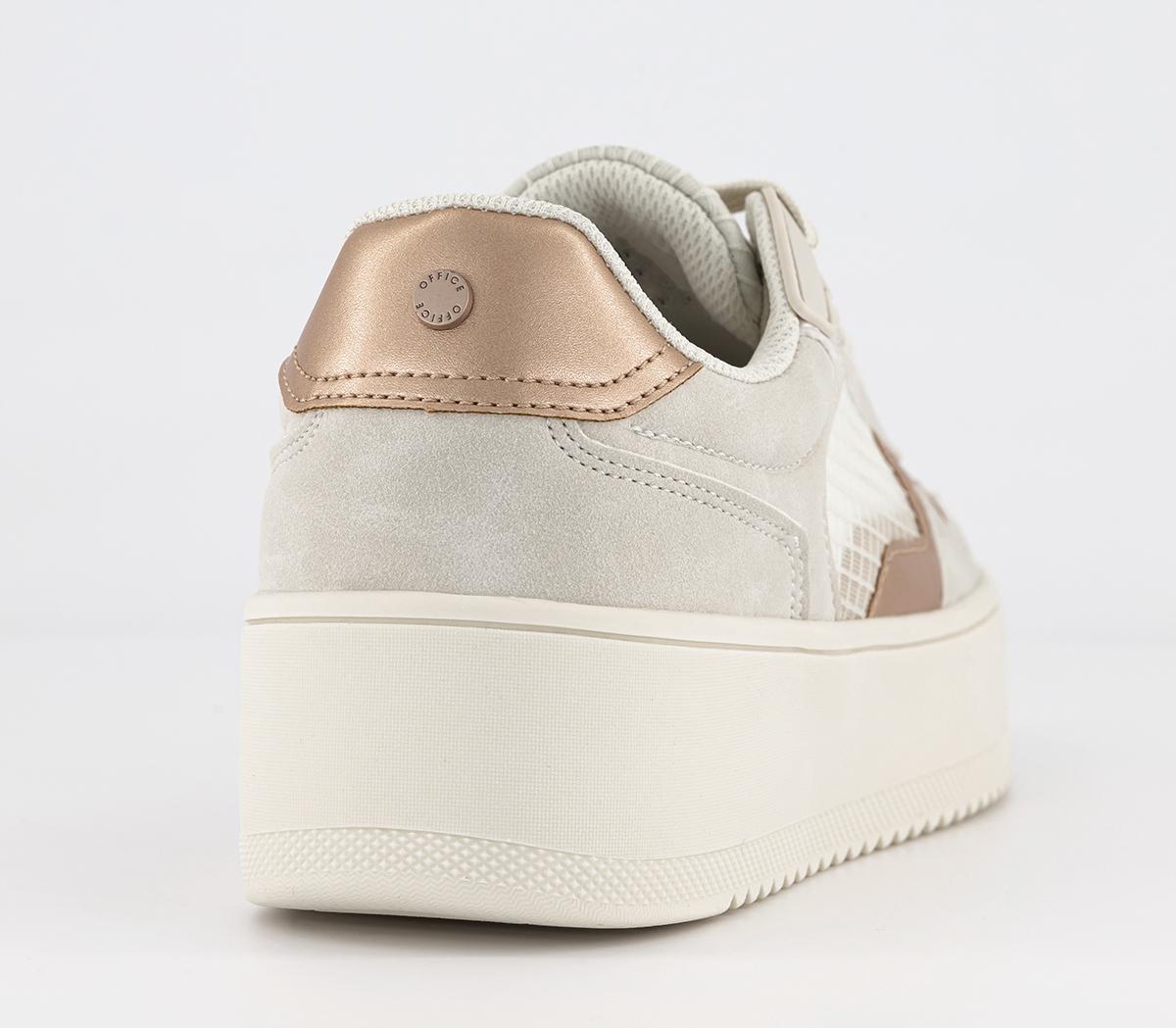 OFFICEFrequency Panel Mix TrainersWhite Metallic Mix