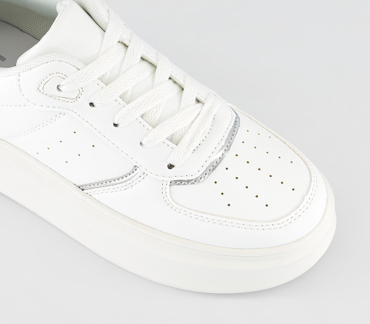 OFFICEFreelance Platform Lace Up TrainersWhite