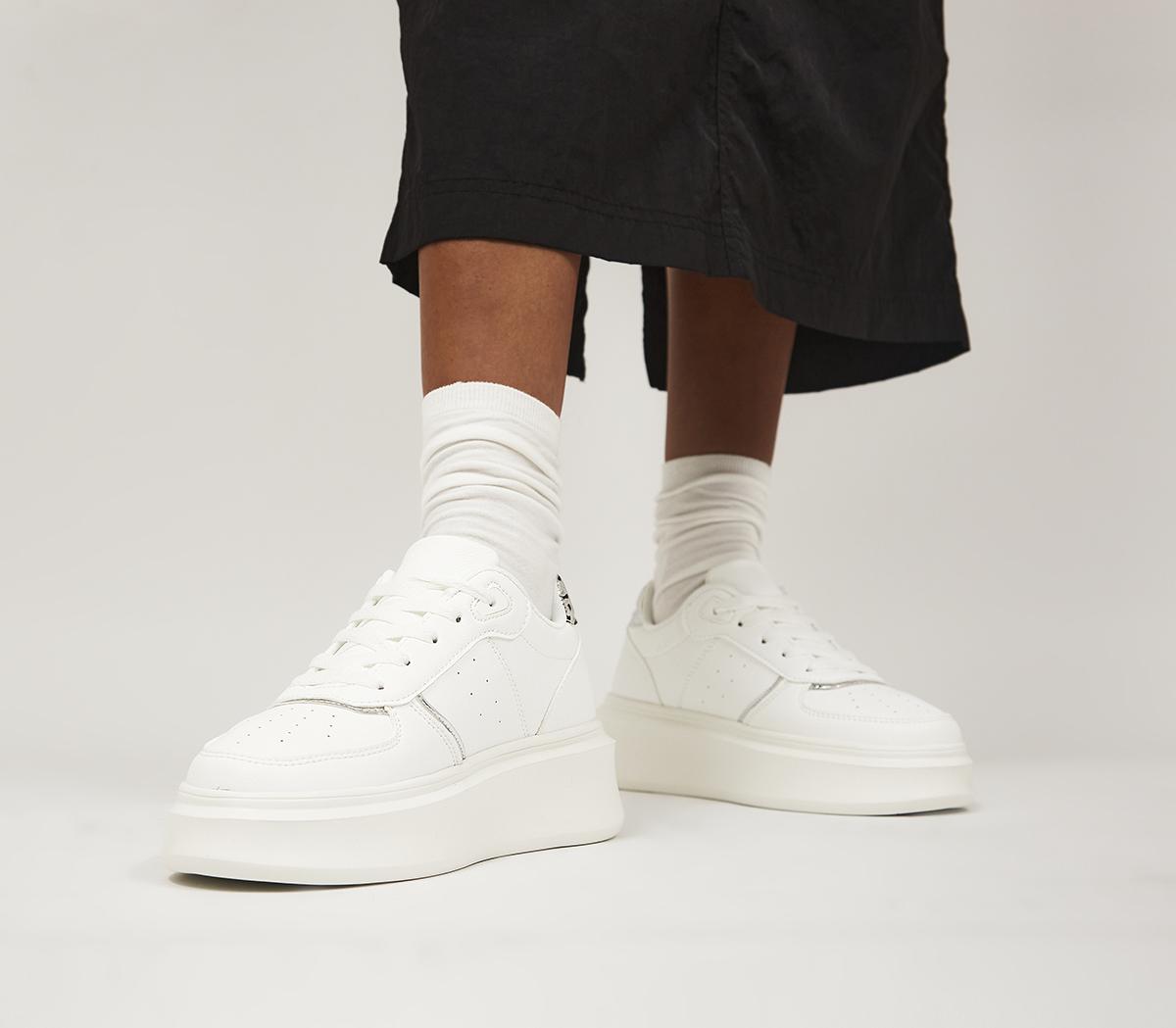 OFFICEFreelance Platform Lace Up TrainersWhite