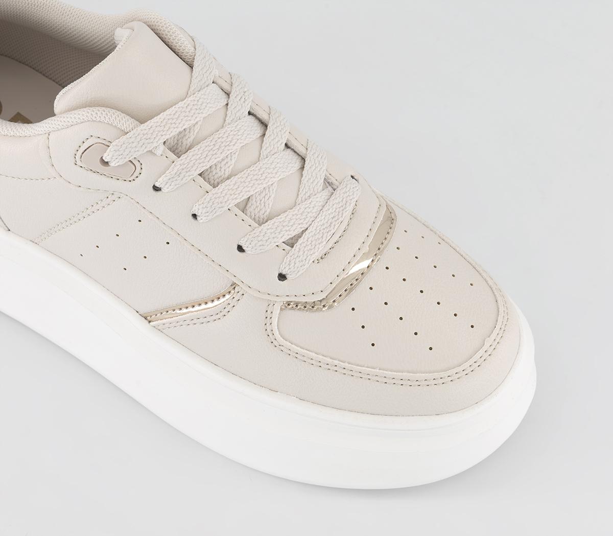 OFFICEFreelance Platform Lace Up TrainersBeige