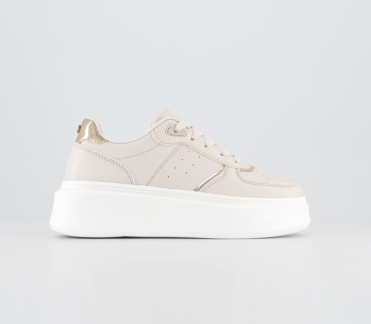 OFFICEFreelance Platform Lace Up TrainersBeige