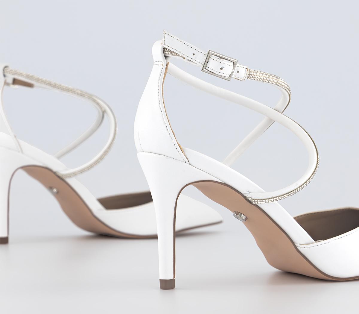 OFFICEMia Embellished Court HeelsWhite Embellished