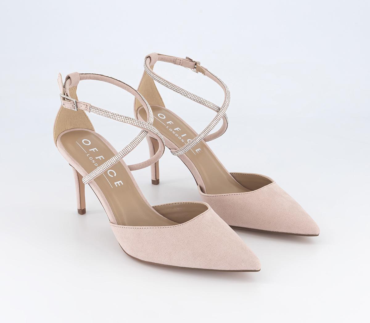 OFFICE Mia Embellished Court Heels Pink Embellished - Mid Heels