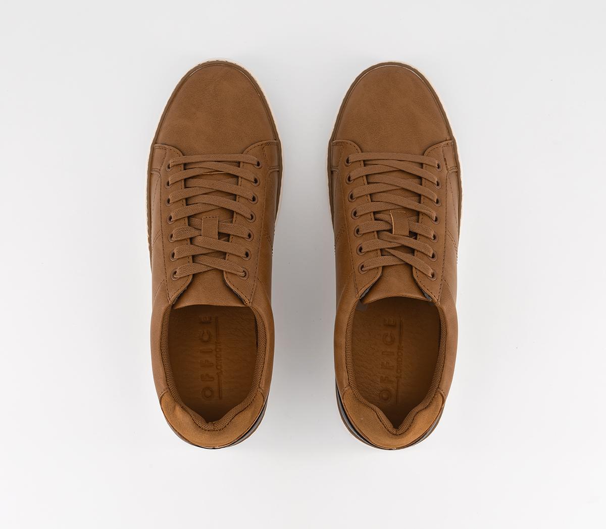 OFFICE Catania 7 Eye Trainers Tan - Men's Casual Shoes