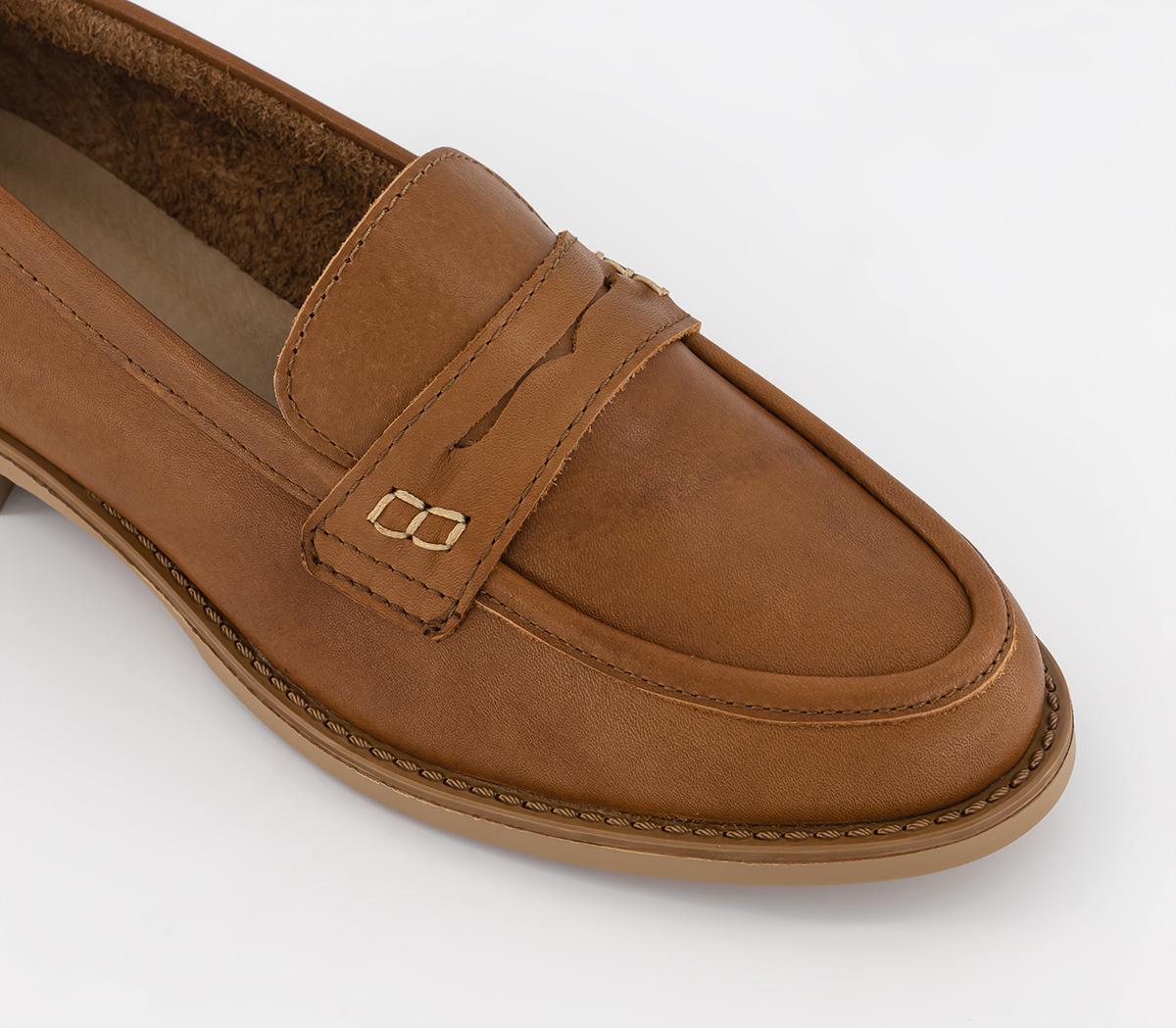 OFFICEFirst Class Classic Penny Loafers OFFICEFirst Class Classic Penny LoafersTan Leather