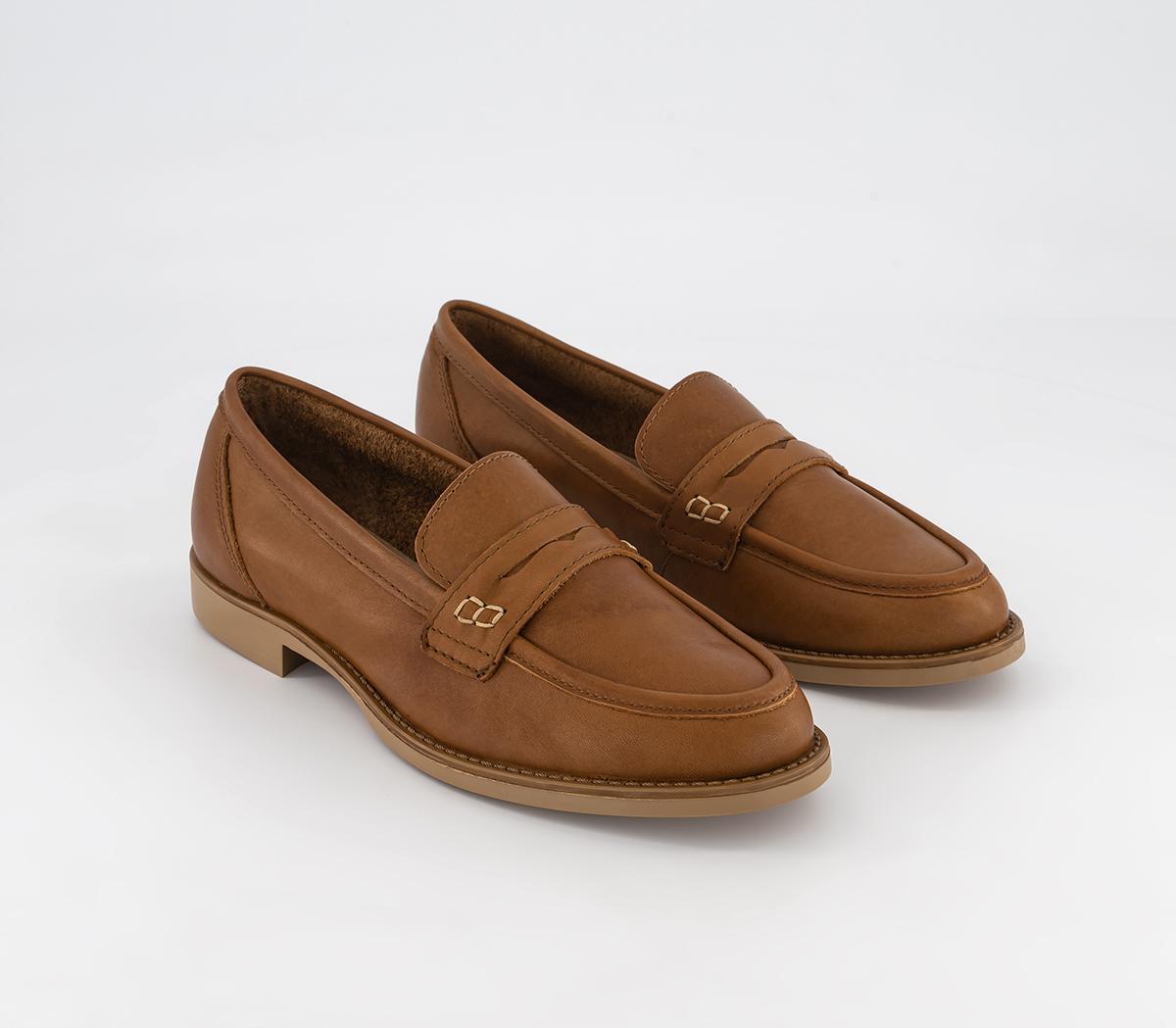 OFFICEFirst Class Classic Penny Loafers OFFICEFirst Class Classic Penny LoafersTan Leather