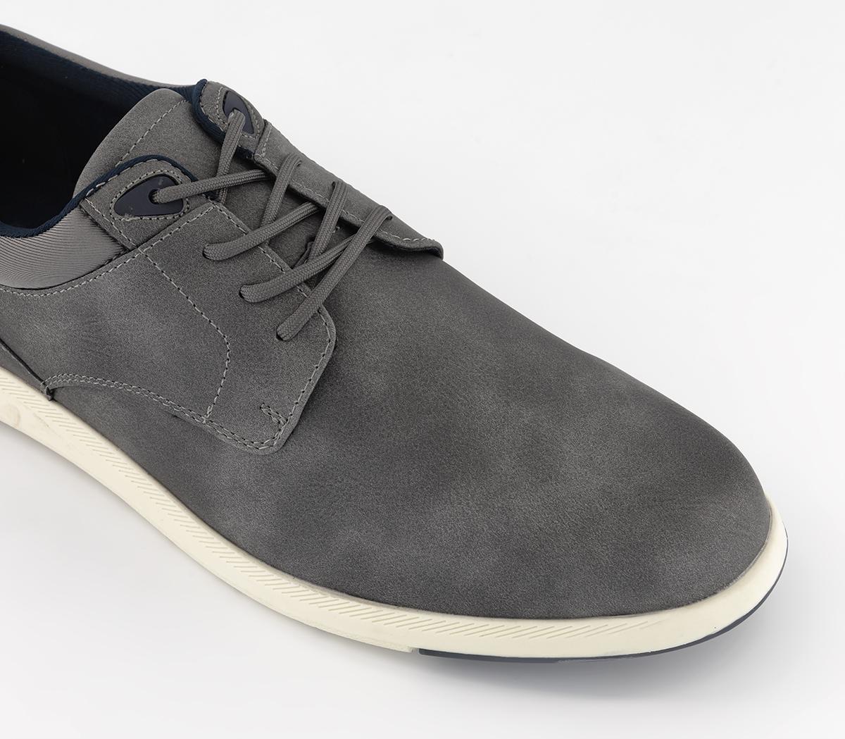 OFFICE Caleb 4 Eye Heelclip Trainers OFFICE Caleb 4 Eye Heelclip Trainers Grey
