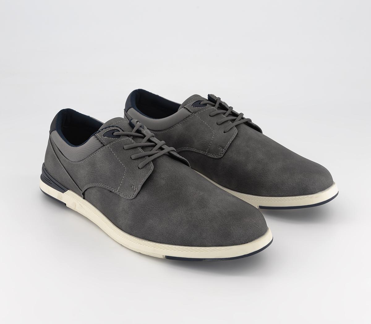 OFFICE Caleb 4 Eye Heelclip Trainers OFFICE Caleb 4 Eye Heelclip Trainers Grey