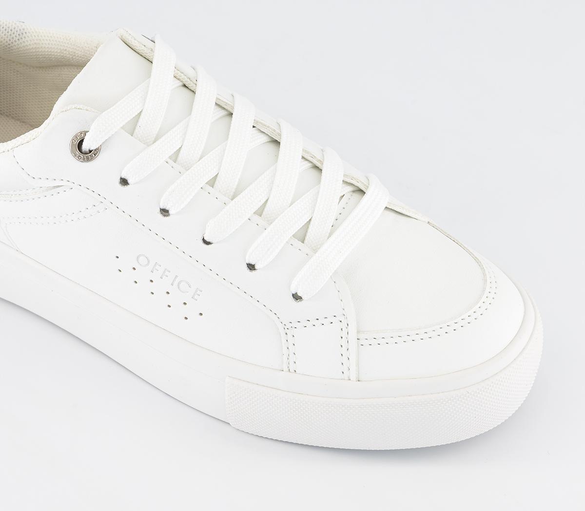 OFFICEFlaunt It Cupsole TrainersWhite Navy Mix