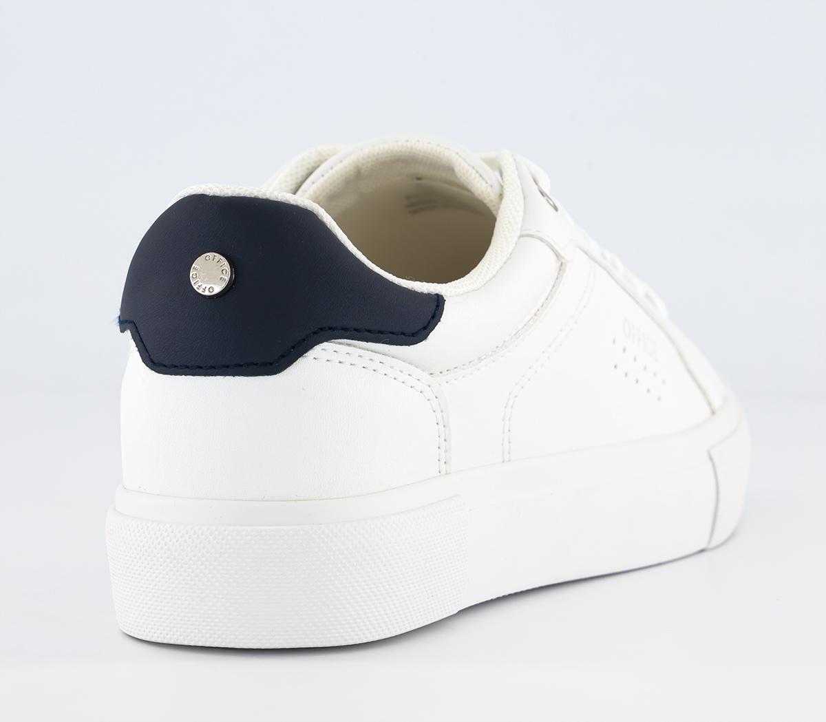 OFFICEFlaunt It Cupsole TrainersWhite Navy Mix