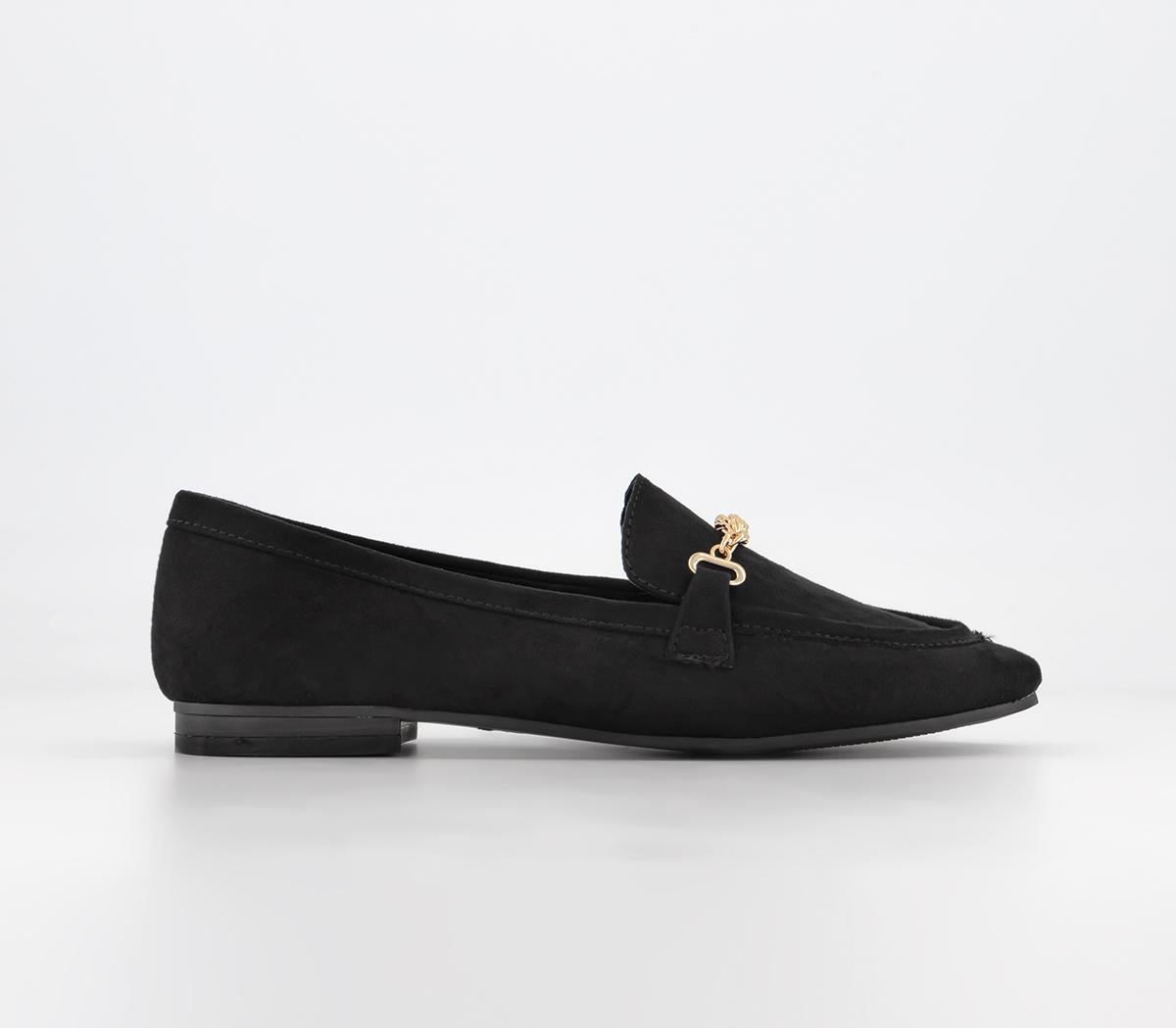 OFFICE Wide Fit Fresh Start Snaffle Loafers Black - Flat Shoes for Women