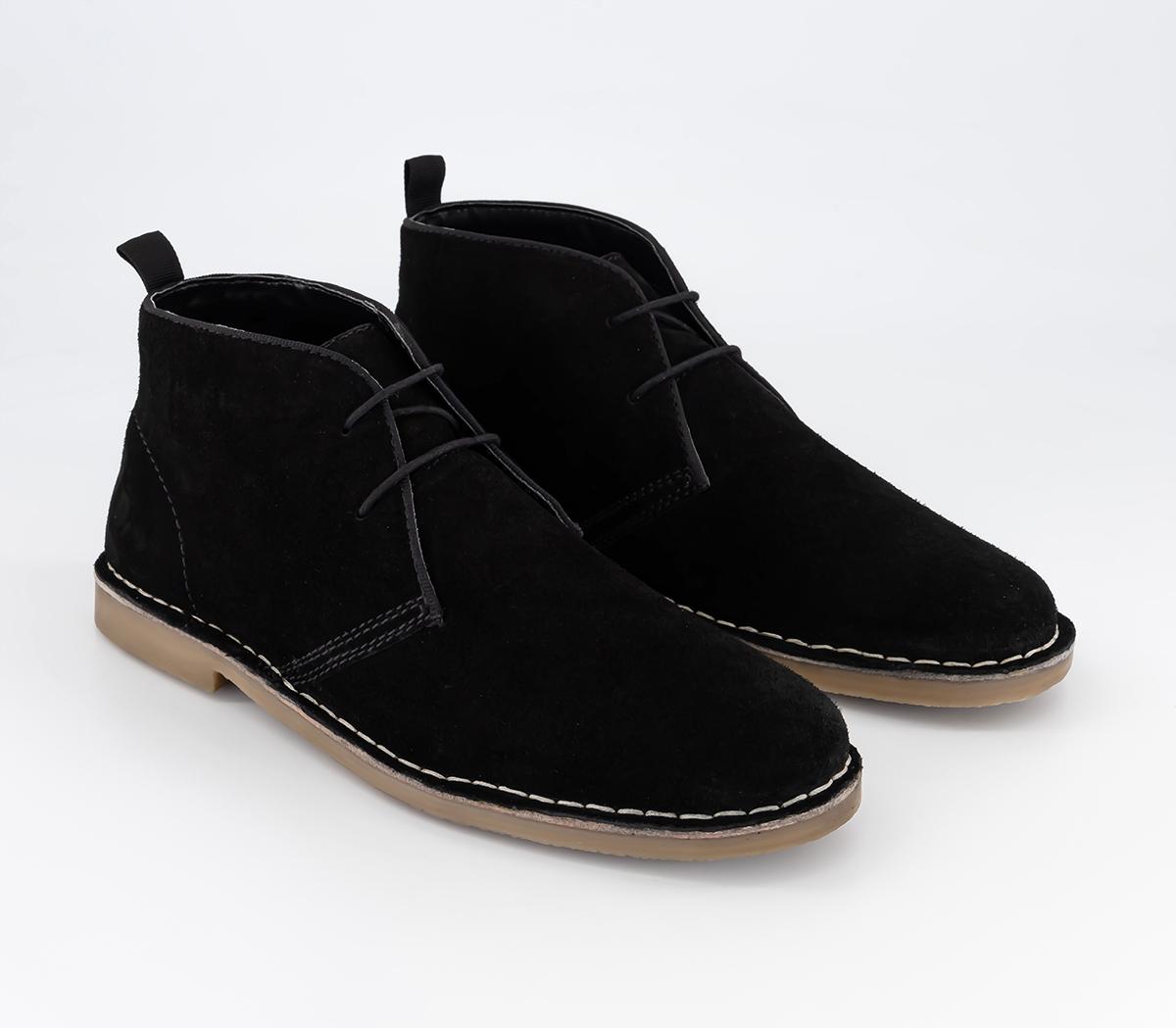 OFFICEBattuta Crepe Look BootsBlack Suede