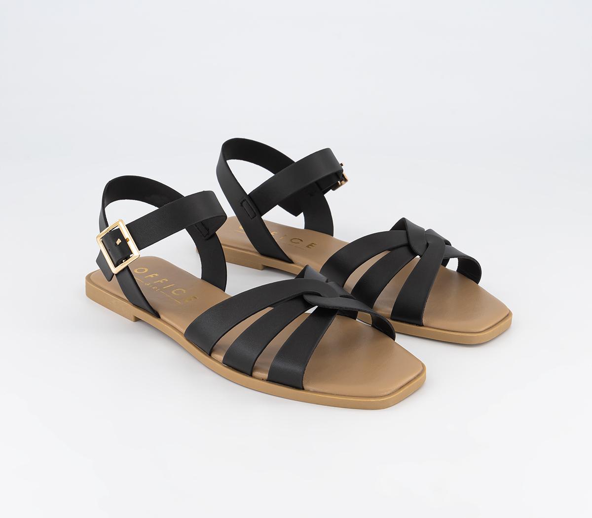 OFFICE Santana Two Part Sandals Black - Women’s Sandals