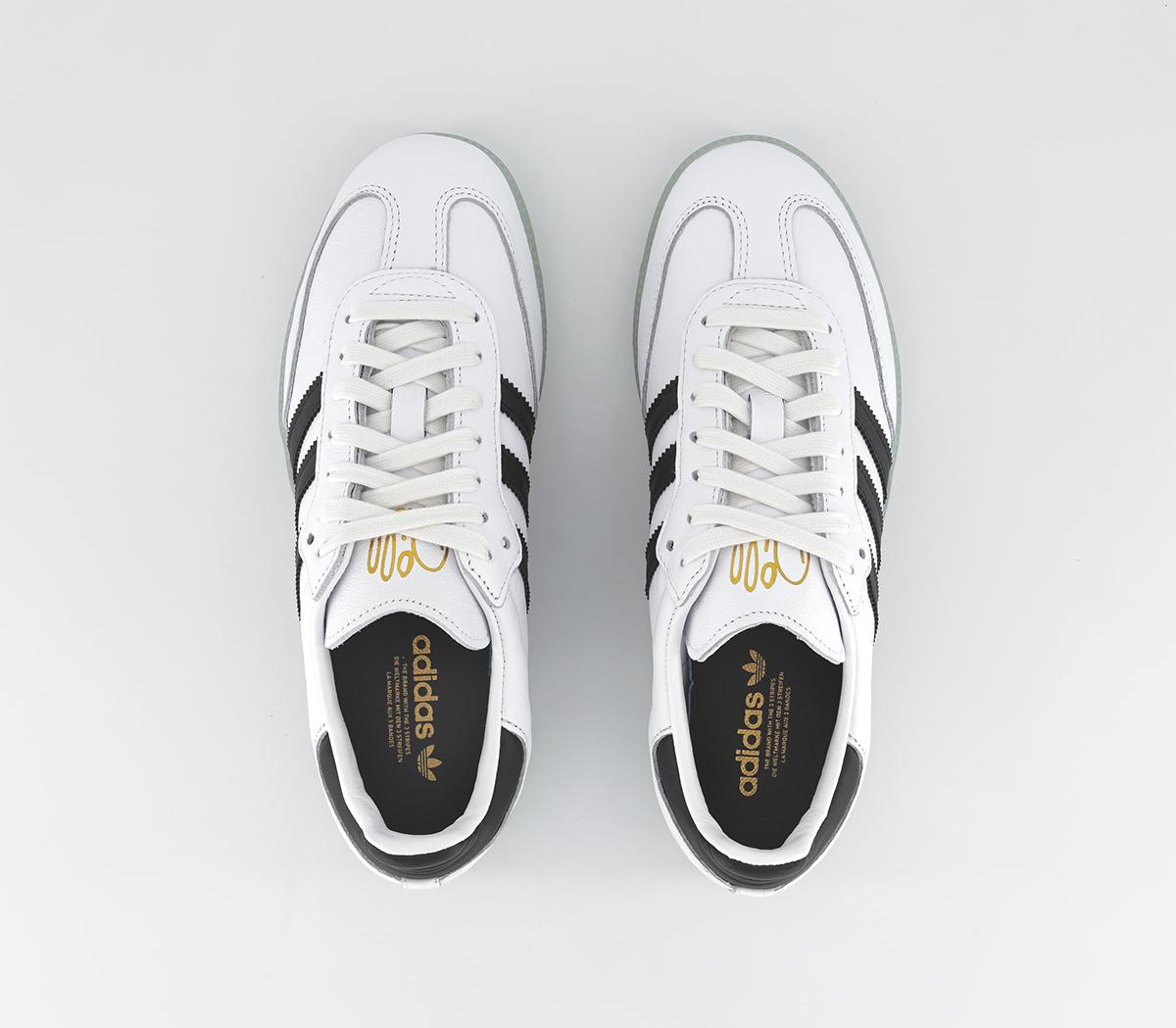 adidasSamba Dill TrainersWhite Core Black Gold Metallic
