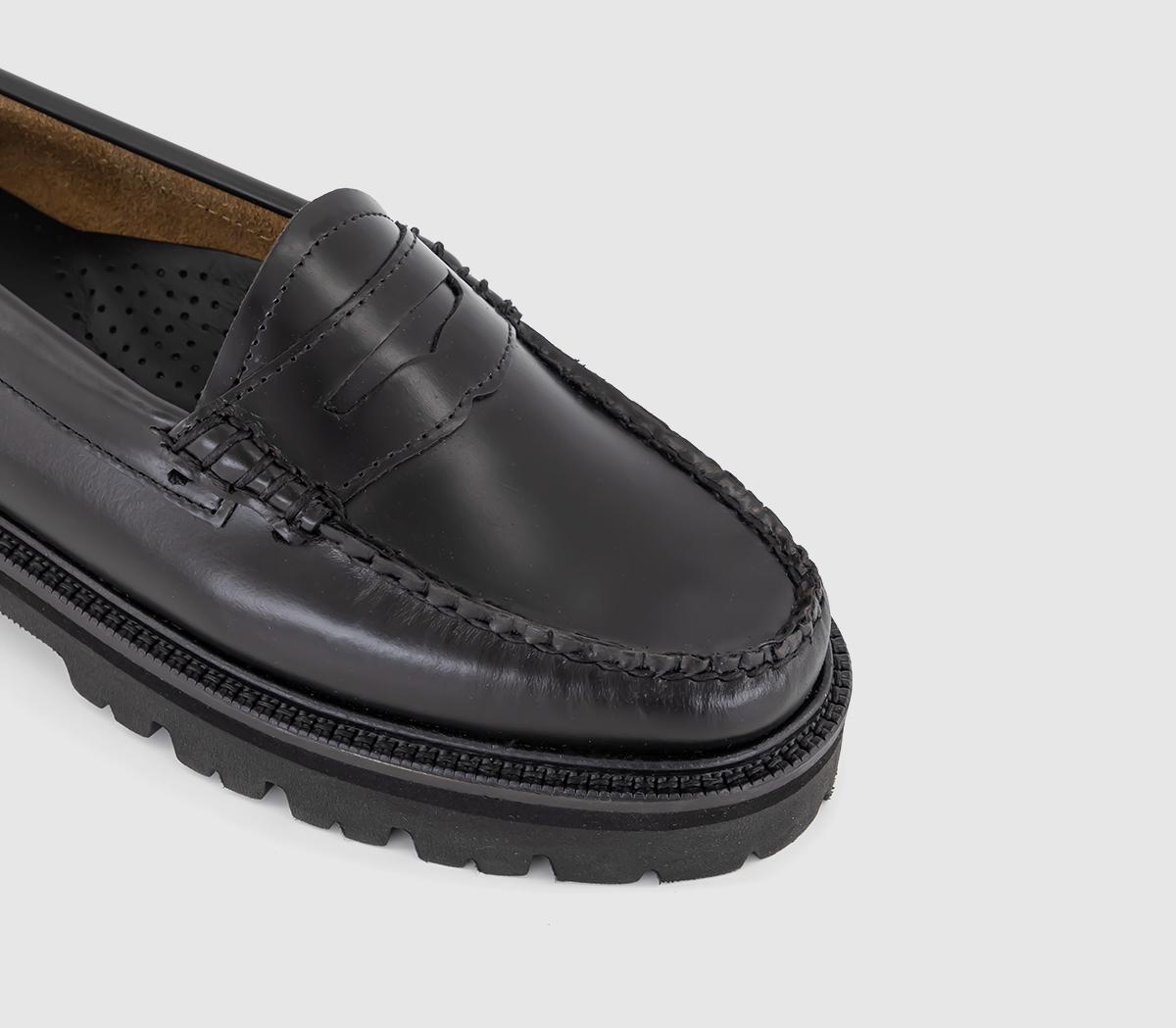 G.H Bass & CoWeejun Superlug Penny Leather Loafers Black Leather