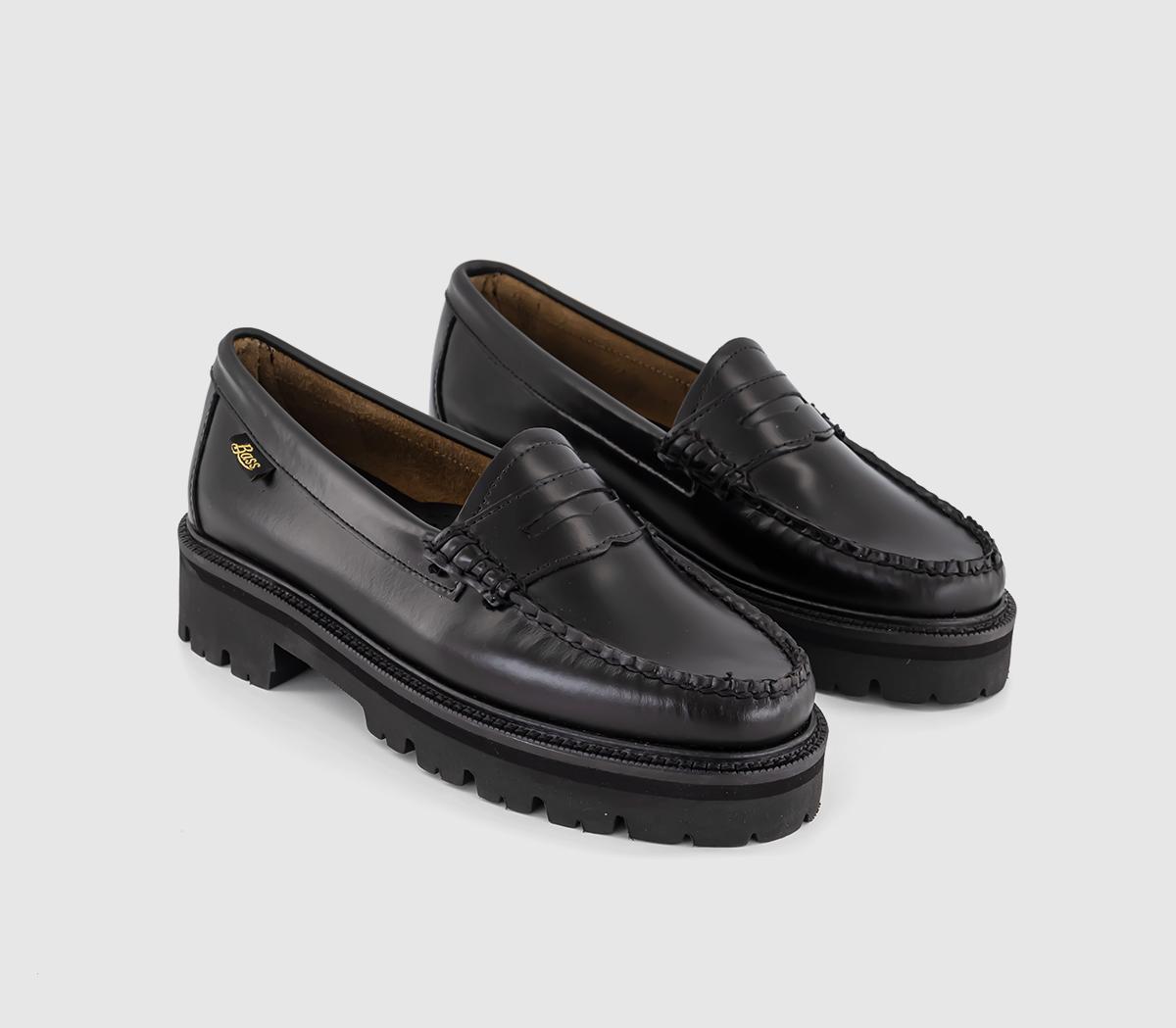 G.H Bass & CoWeejun Superlug Penny Leather Loafers Black Leather