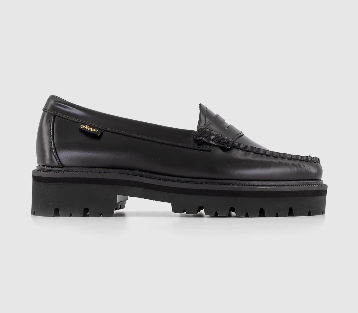 G.H Bass & CoWeejun Superlug Penny Leather Loafers Black Leather