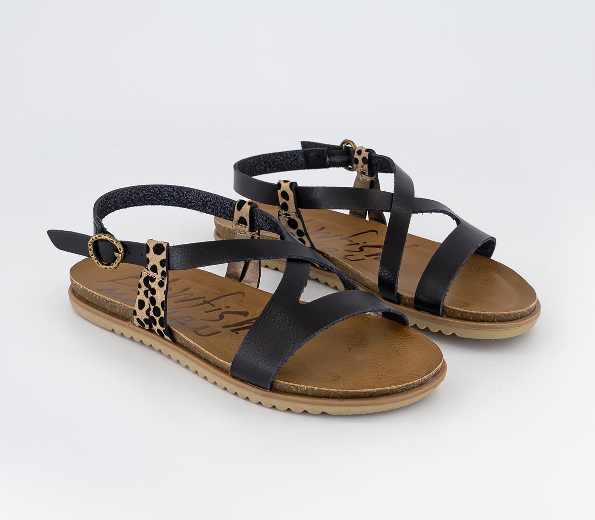 Blowfish Malibu Mercury Sandals Blowfish Malibu Mercury Sandals Black Leopard Dyecut