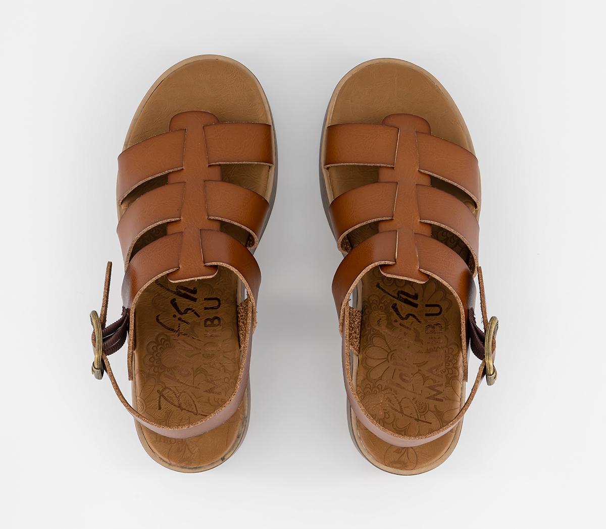 Blowfish Malibu London Sandals Wood Dyecut - Women's Vegan Shoes