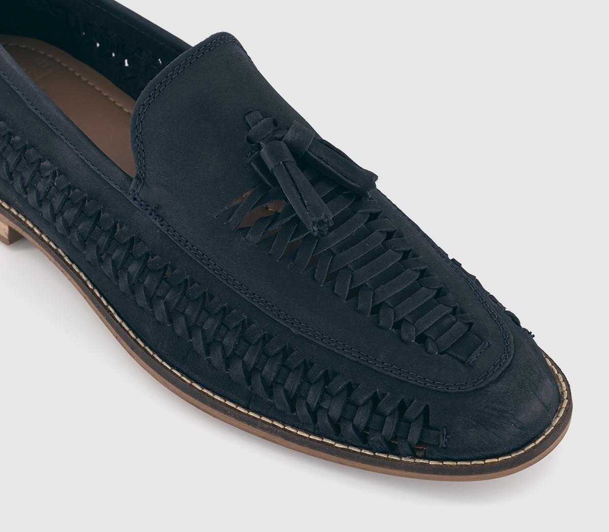 OFFICEClapton 2 Tassle Woven LoafersNavy