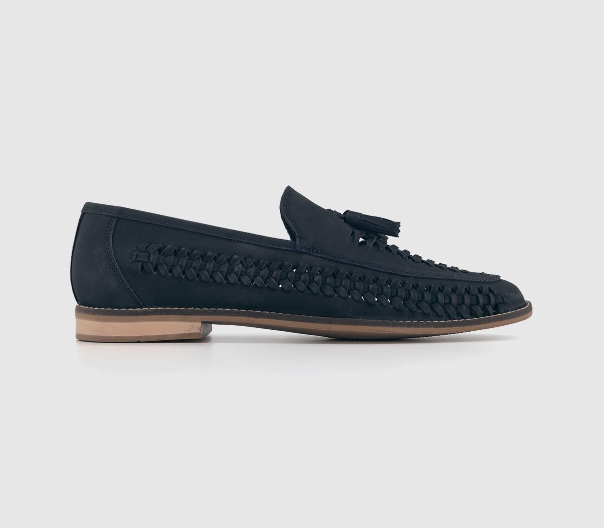 Navy on sale woven loafers