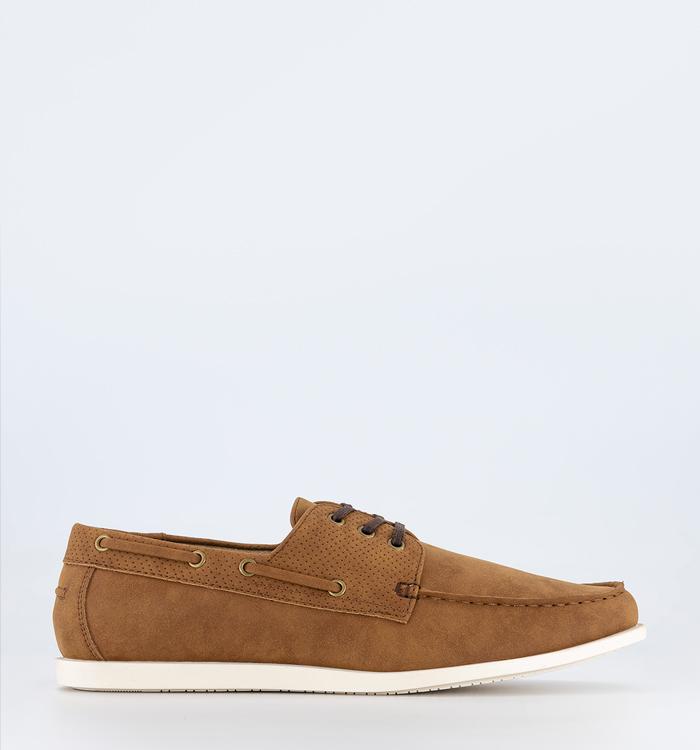 OFFICE Creed Boat Shoes Tan