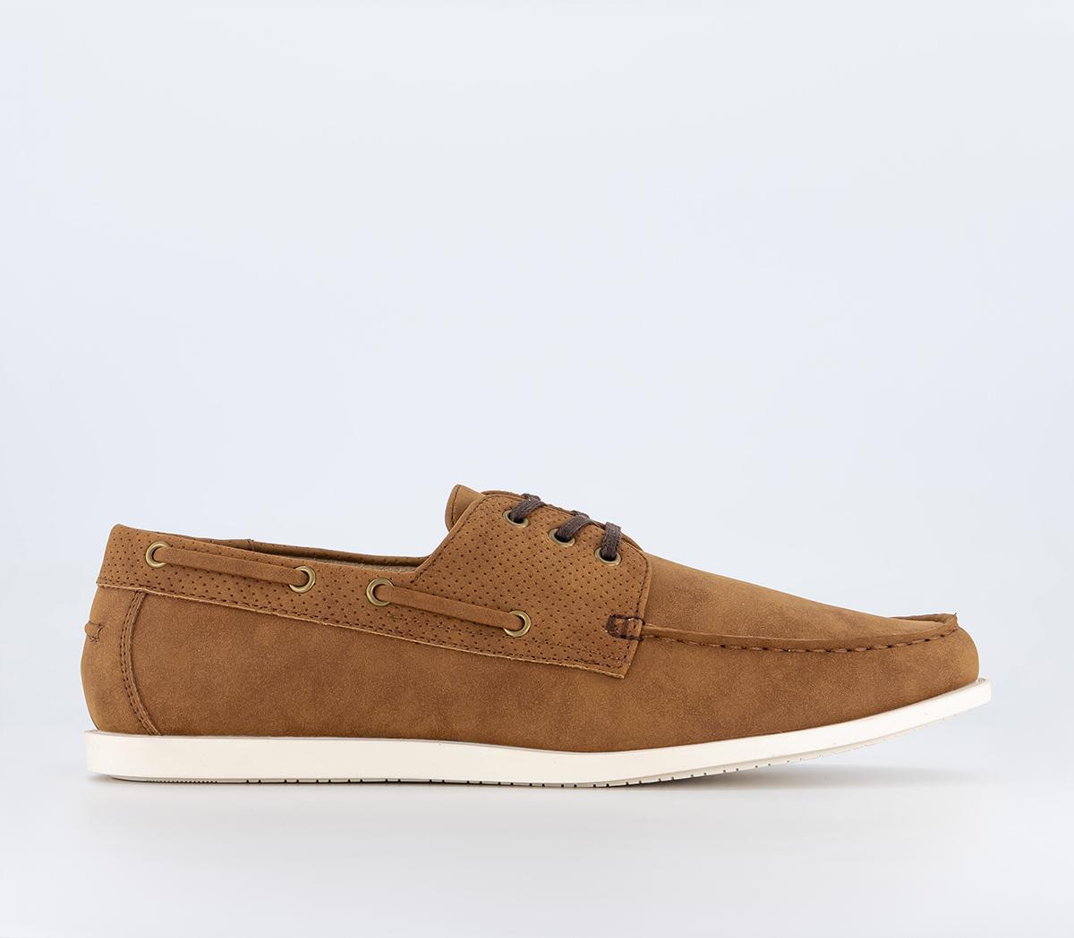 OFFICE Creed Boat Shoes Tan - Men's Casual Shoes