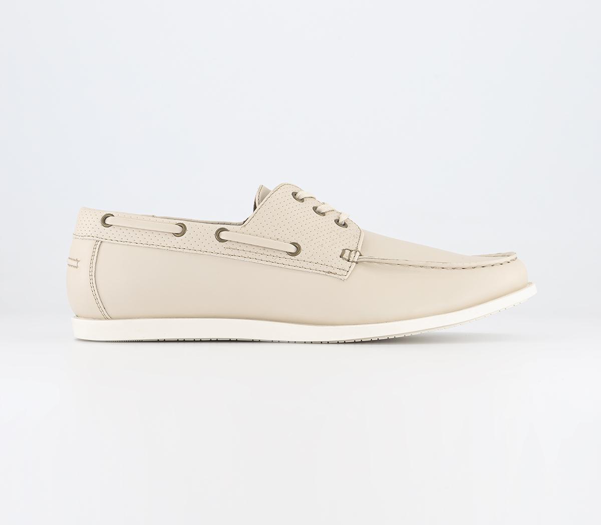 Creed Boat Shoes Off White Natural