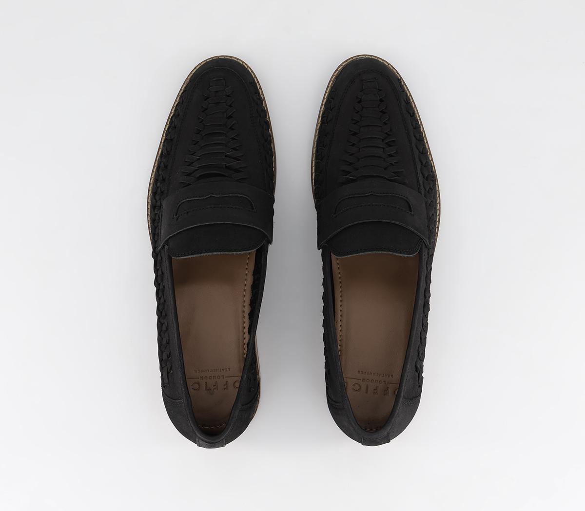 OFFICE Chiswick 2 Woven Saddle Shoes OFFICE Chiswick 2 Woven Saddle Shoes Black Nubuck