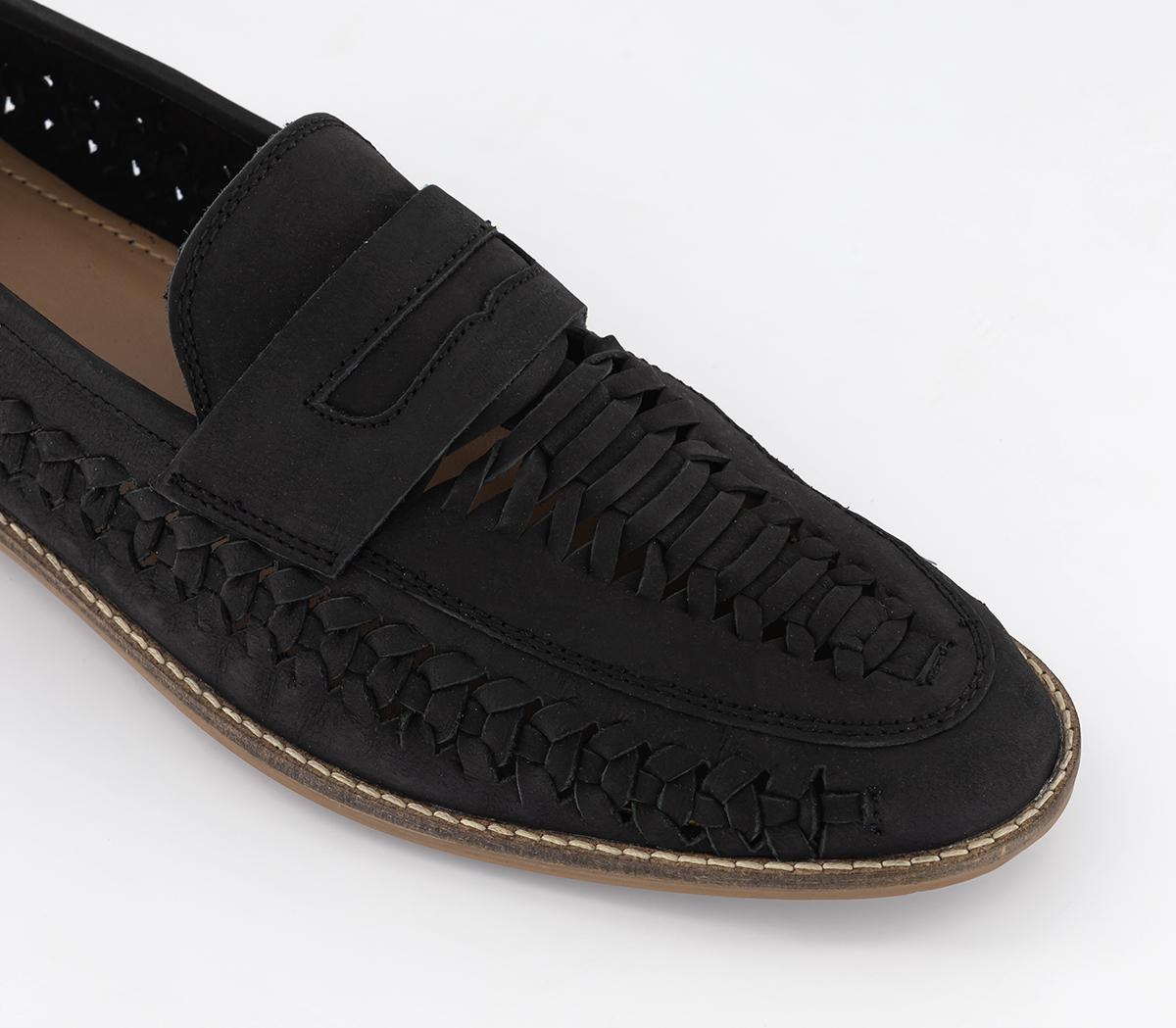 OFFICE Chiswick 2 Woven Saddle Shoes OFFICE Chiswick 2 Woven Saddle Shoes Black Nubuck