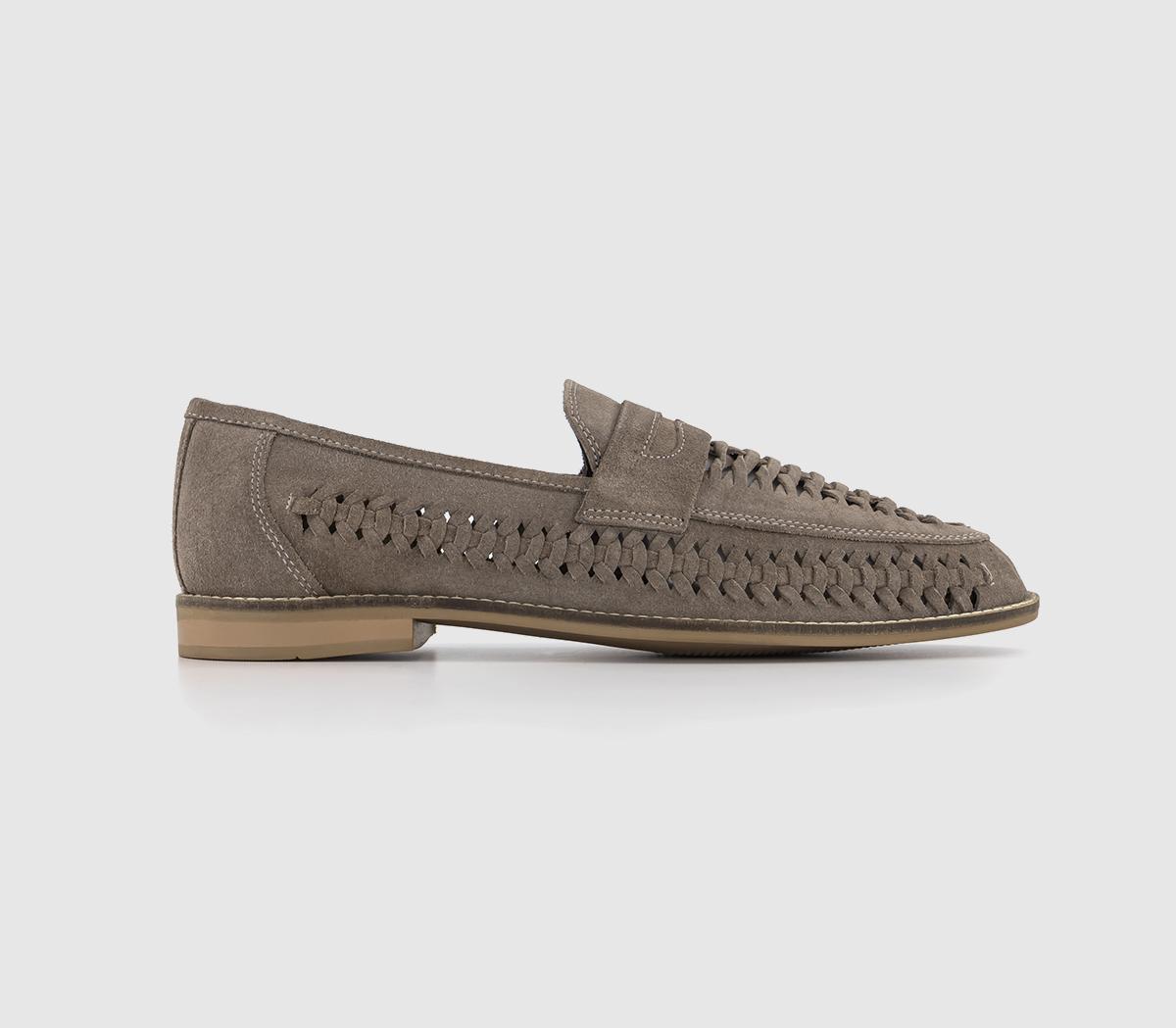 Chiswick 2 Woven Saddle Shoes Stone Suede