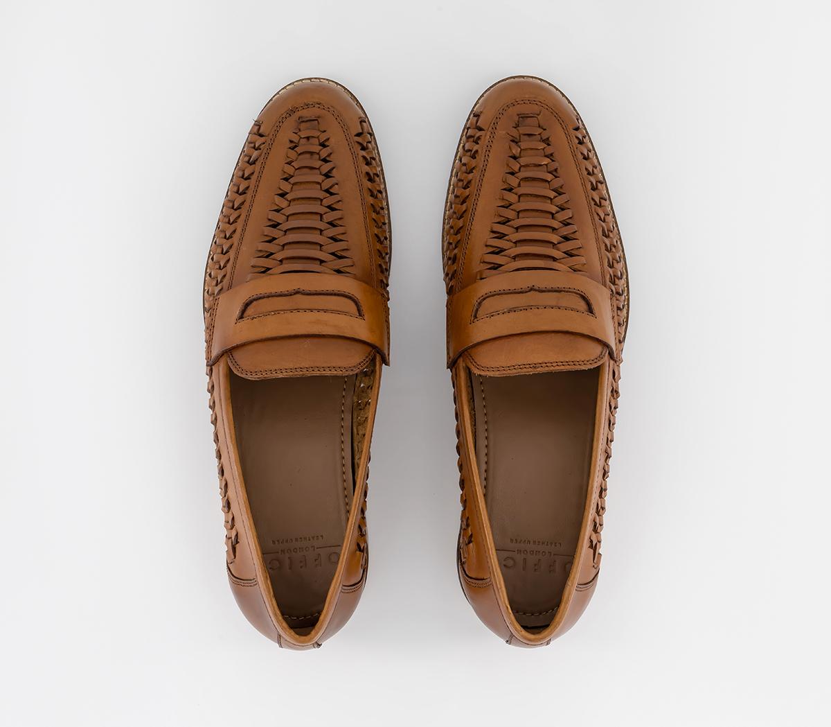OFFICE Chiswick - 2 Woven Saddle Shoes OFFICE Chiswick - 2 Woven Saddle Shoes Tan Leather