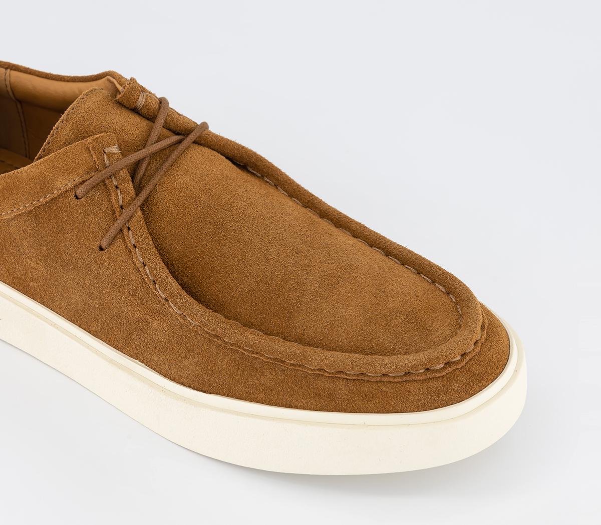 OFFICECooper Suede Apron Stitch Derby ShoesTan Suede