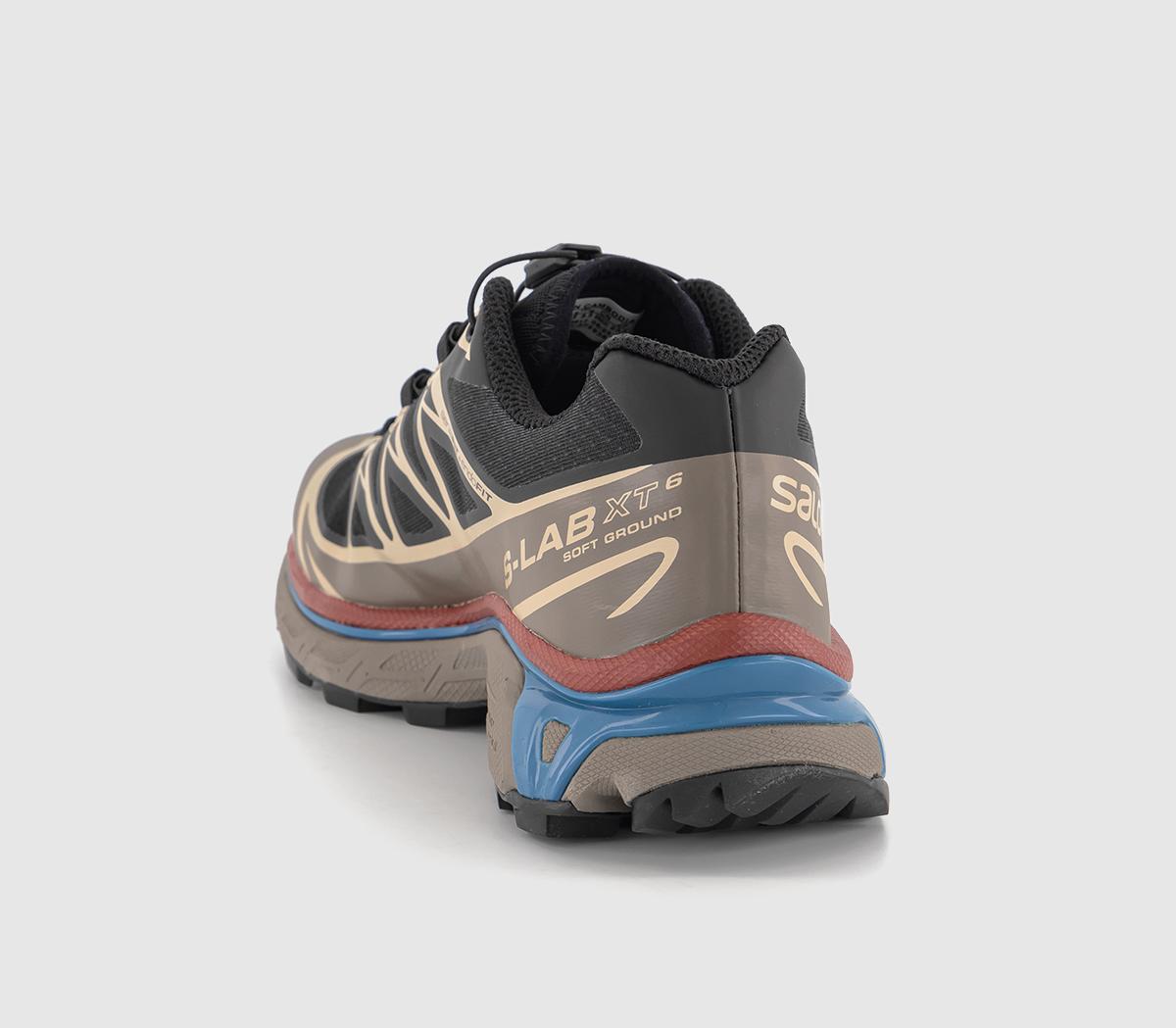 Salomon XT-6 Trainers Black Falcon Cow Hide - Men's Trainers