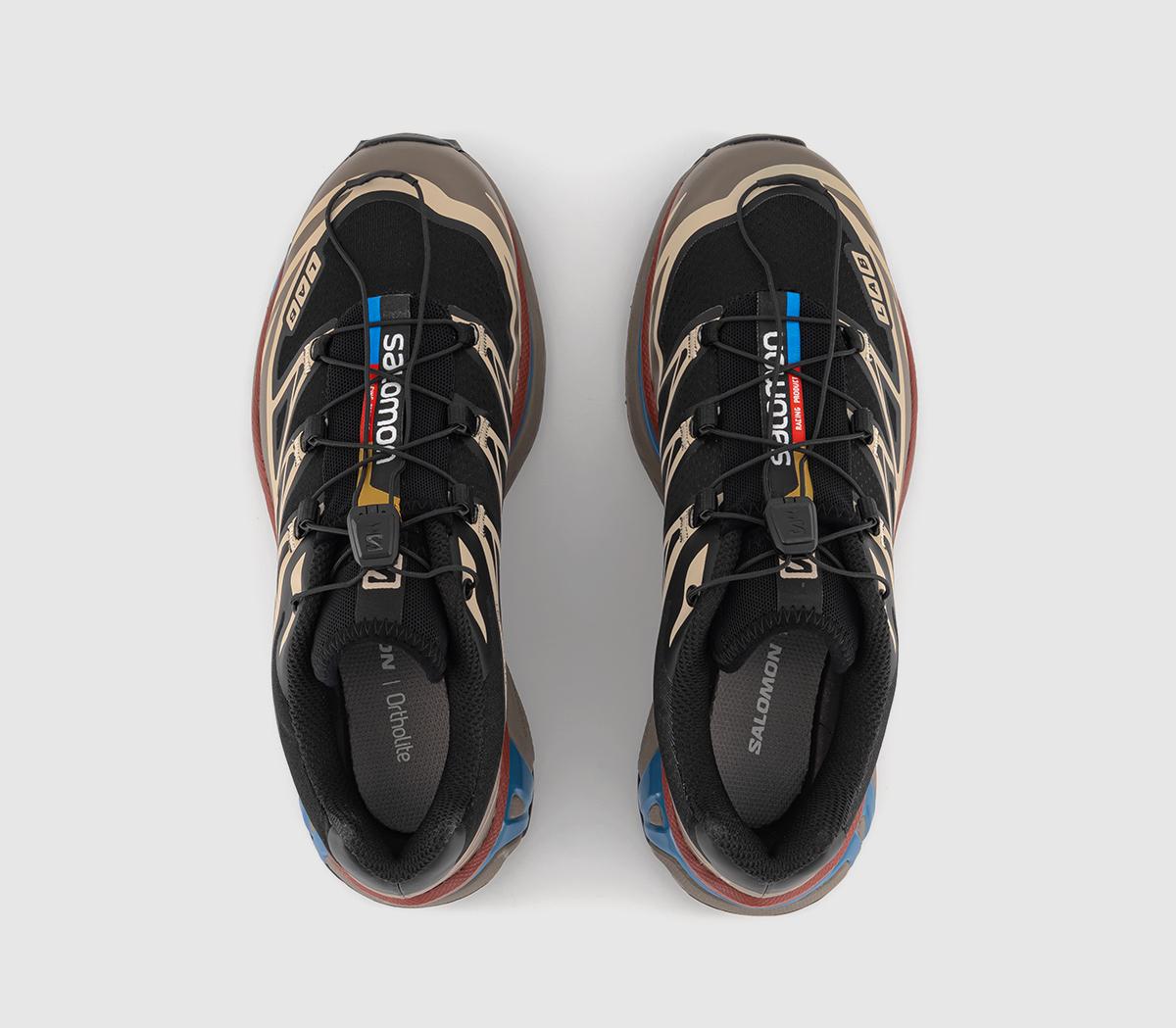 Salomon XT-6 Trainers Black Falcon Cow Hide - Men's Trainers