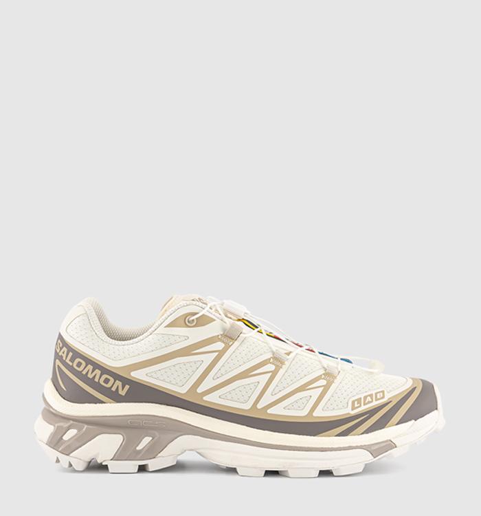Salomon Xt-6 Trainers Aloe Wash Hazelnut Feather Gray