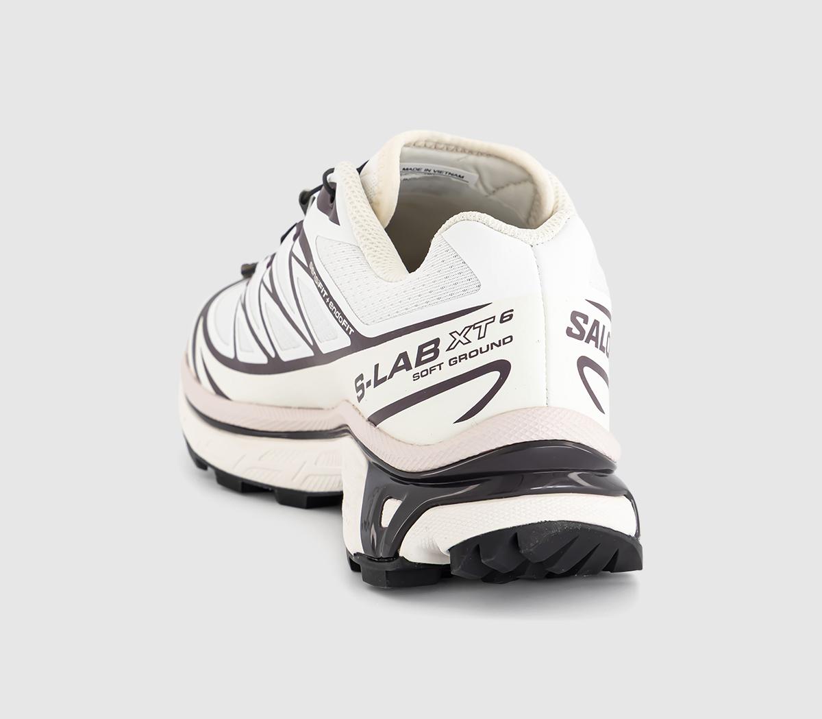 Salomon XT-6 Trainers White Vanilla Ice Plum Perfect - Men's Trainers