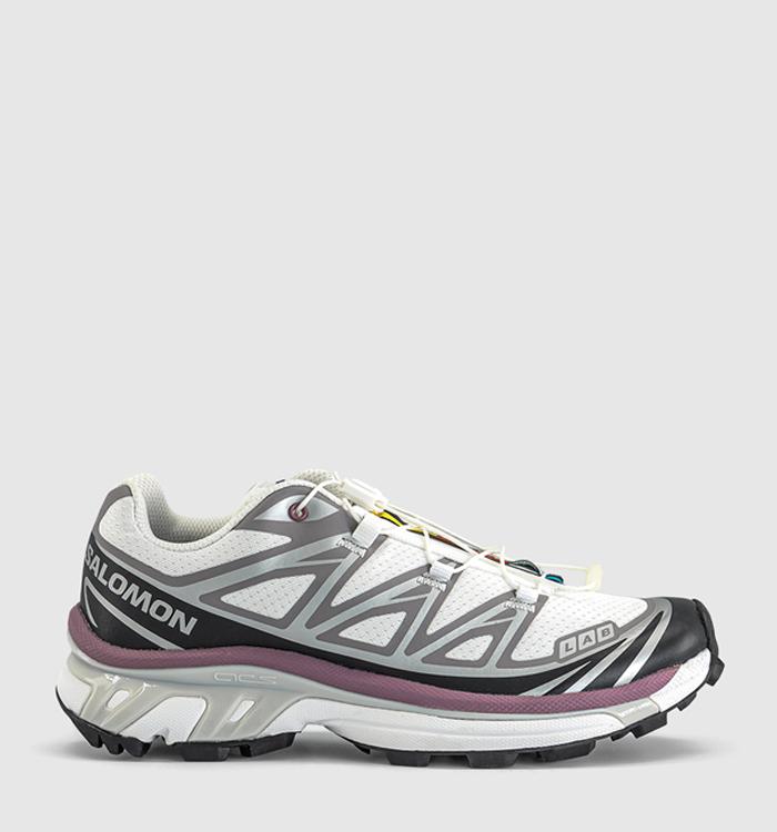 Salomon XT-6 Trainers White Black Dusky Orchid