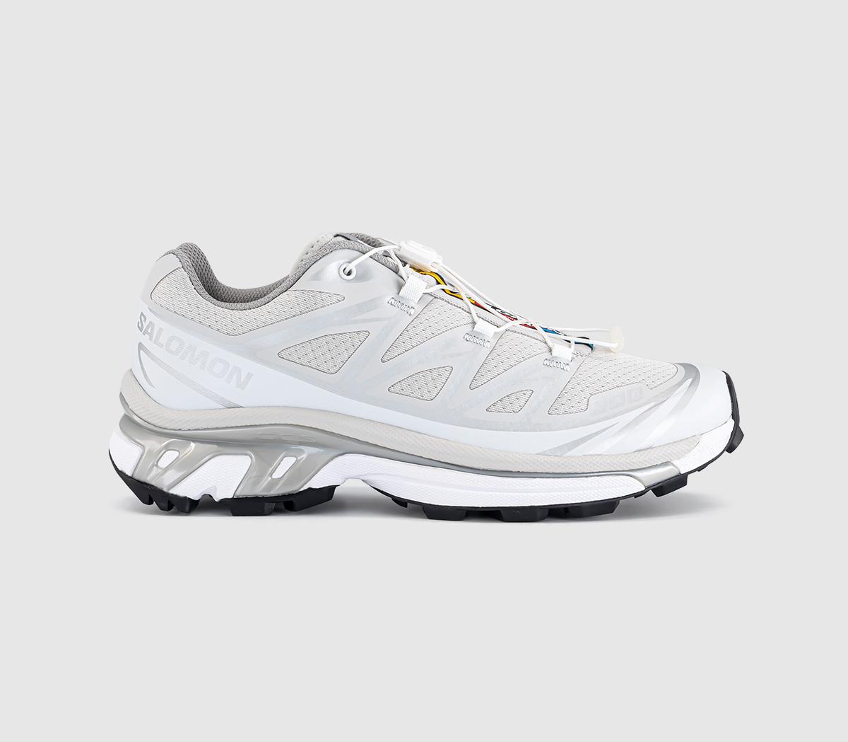 Salomon Xt-6 Trainers Lunar Rock Silver White In  Grey in Women's Size 6, Offspring