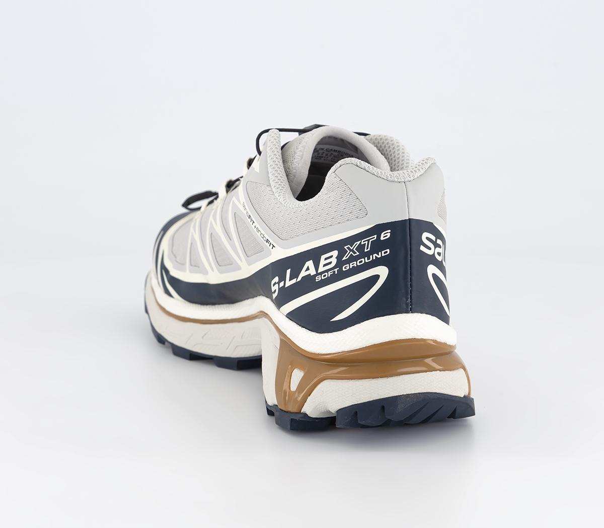 Salomon Xt-6 Trainers Lunar Rock Dark Sapphire Rubber - Men's Trainers