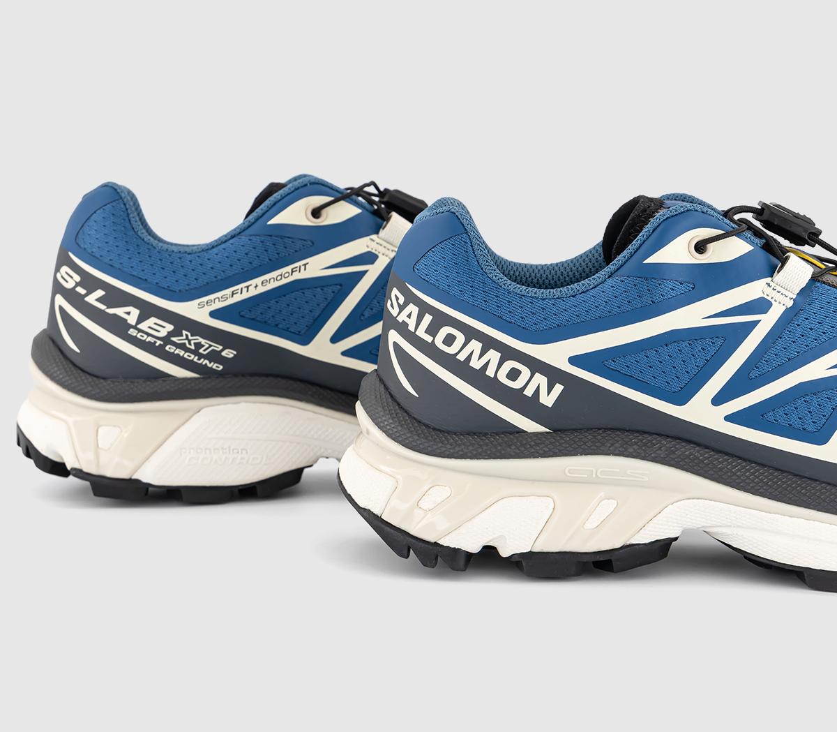 Salomon XT-6 Trainers Dark Blue Almond Milk Asphalt - Trainers