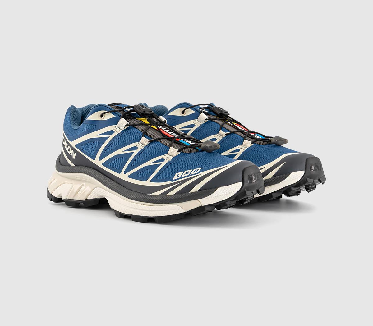 Salomon XT-6 Trainers Dark Blue Almond Milk Asphalt - Trainers