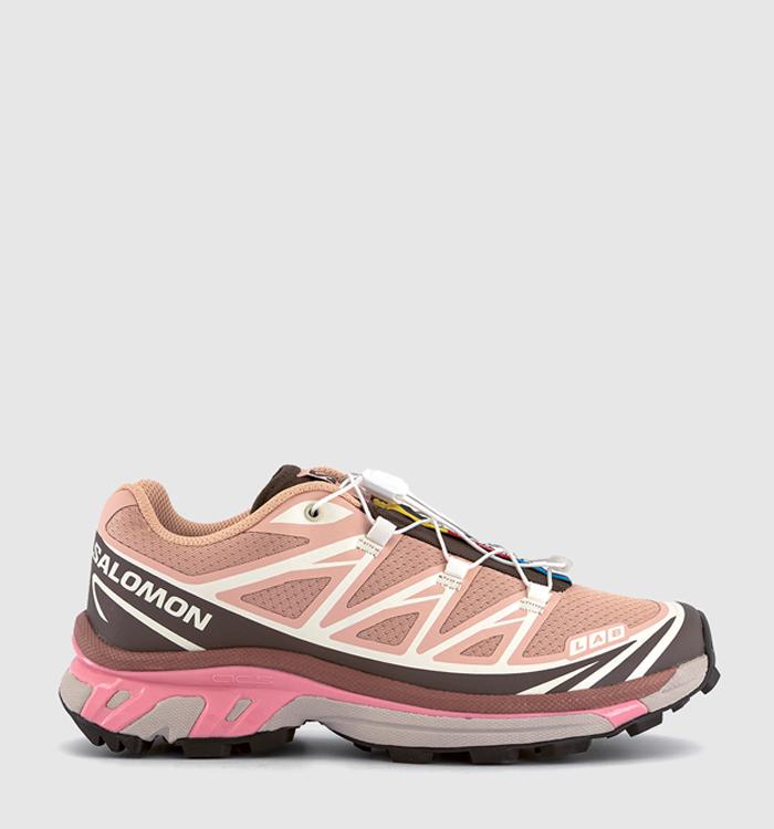Salomon Xt-6 Trainers Aloe Wash Hazelnut Feather Gray