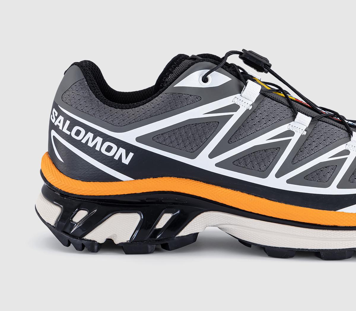 Salomon XT-6 Trainers Pewter Black Turmeric - Women's Trainers